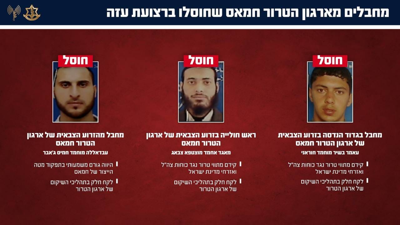 The terrorists eliminated in the strikes