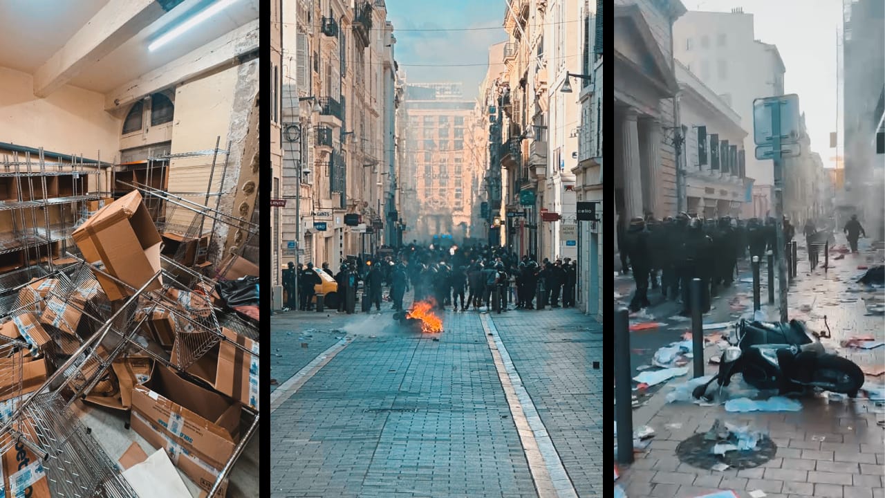 Destruction and looting in France