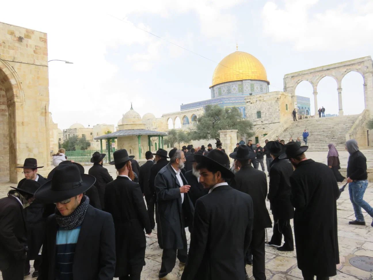 Jews visit the Temple Mount