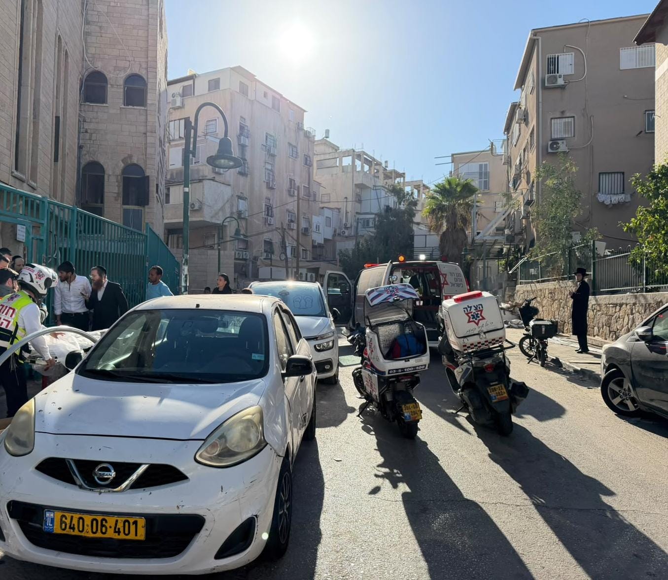 Yesterday's scene in Bnei Brak