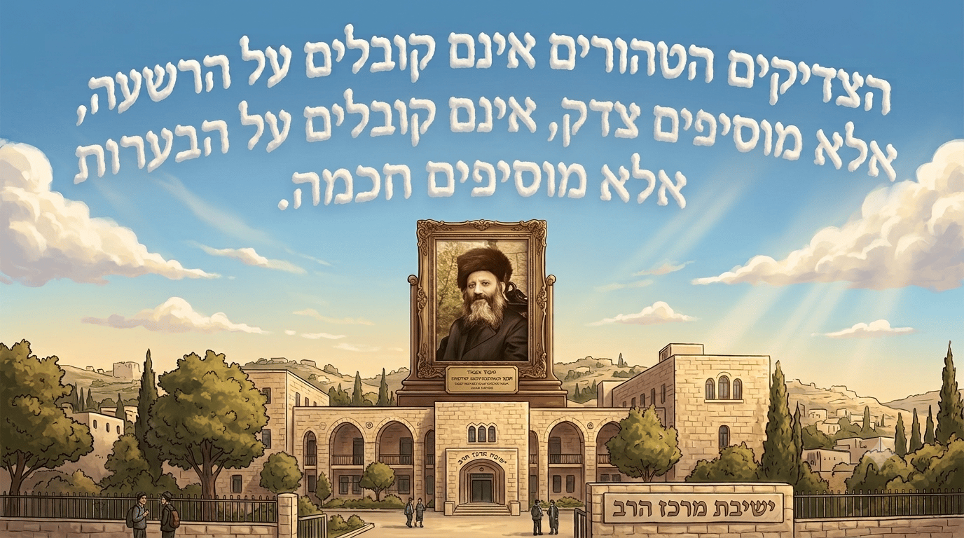 "The pure righteous" rabbi kook famous sentence