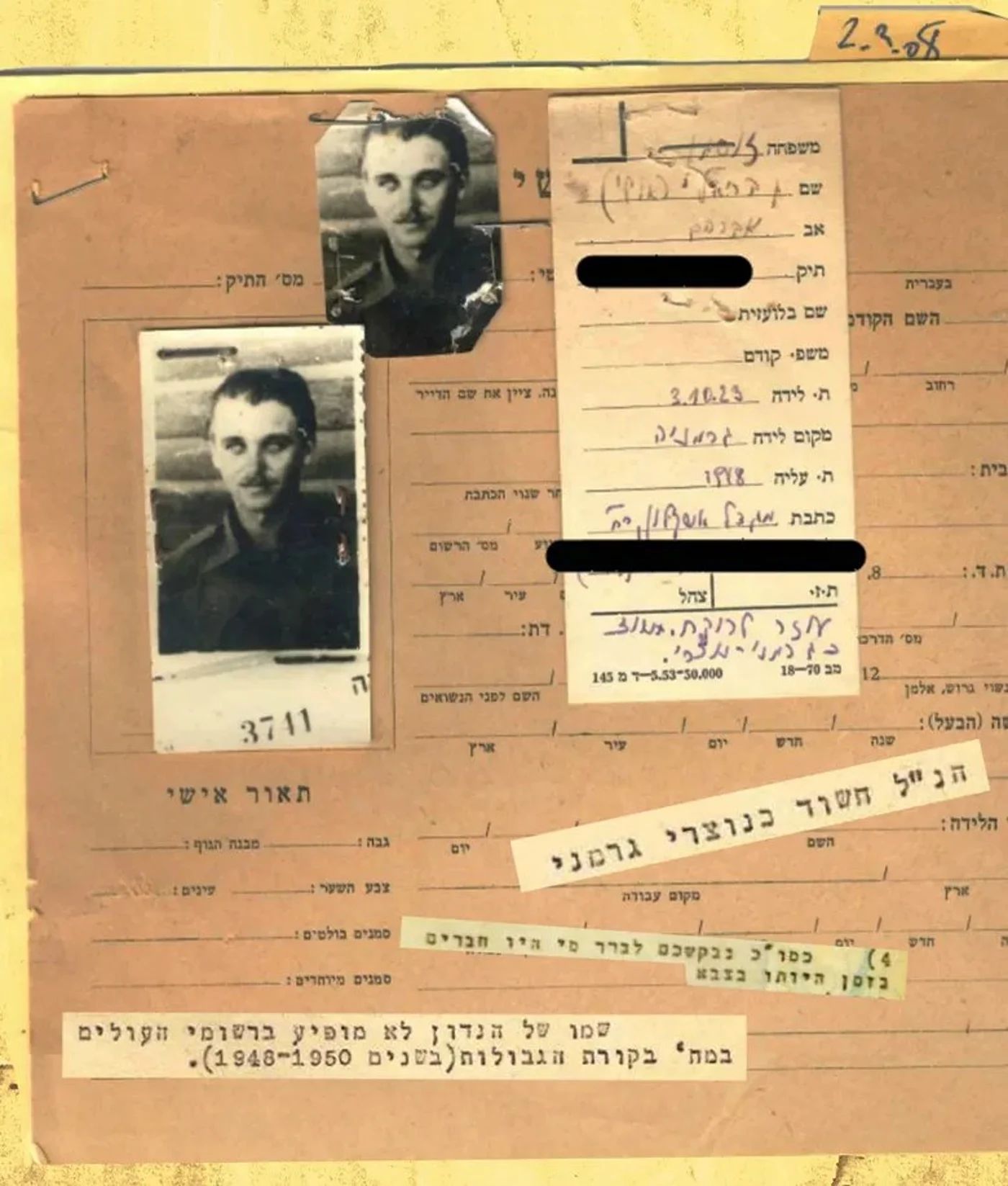Copy of his file