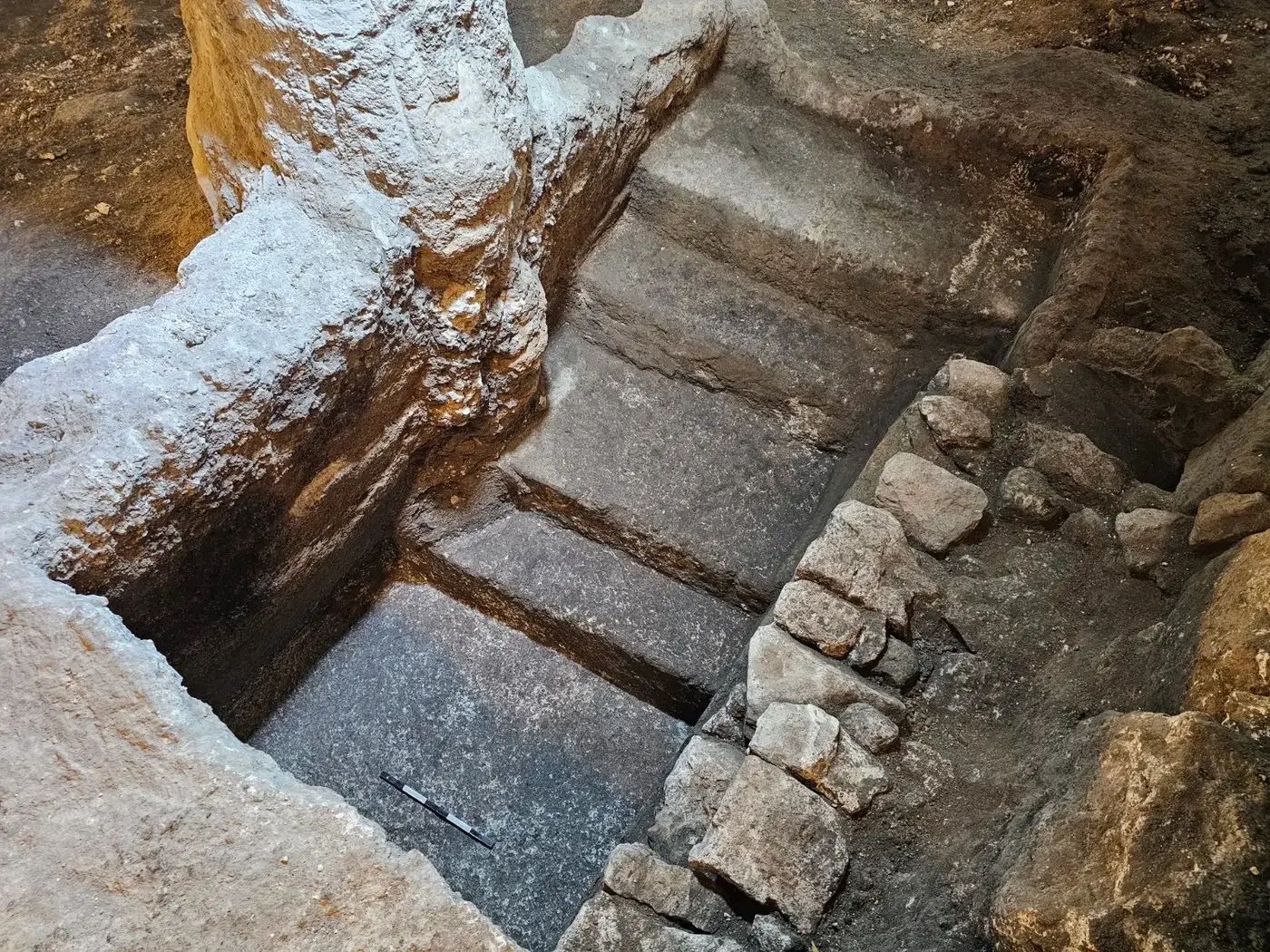 A photo of the ancient mikveh.
