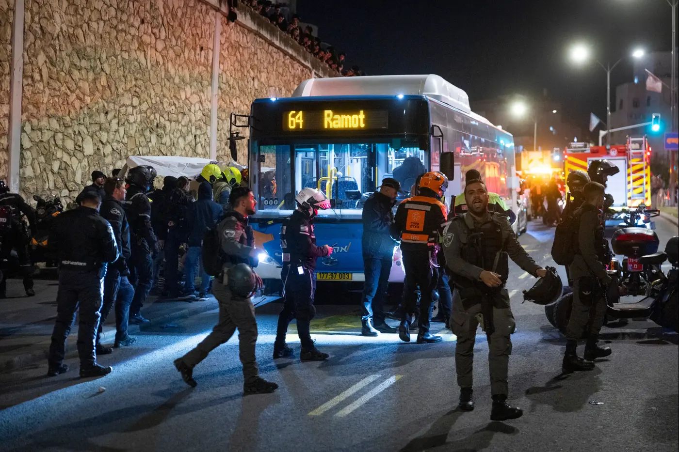 Scene of the bus incident
