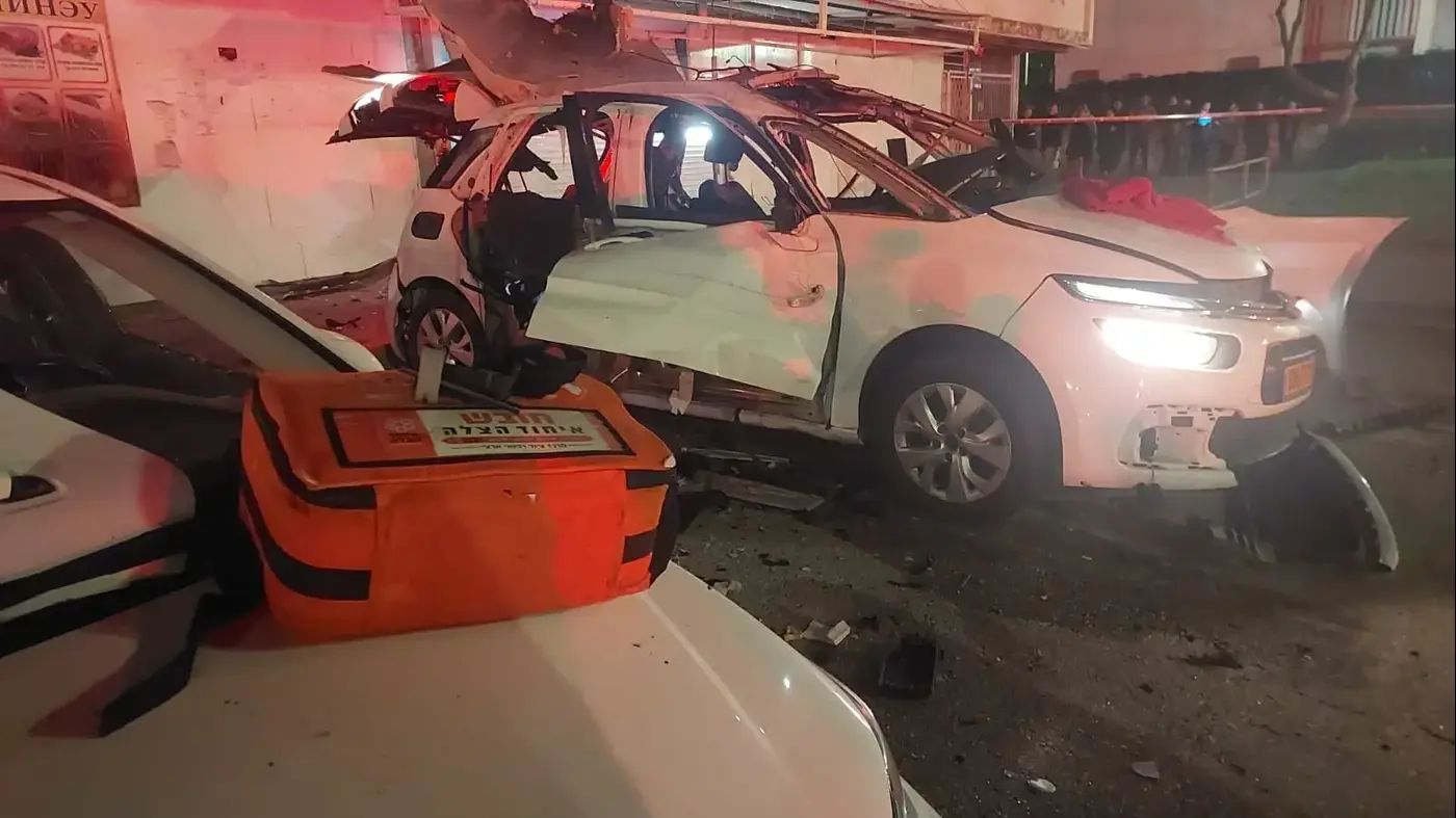 Scene of the car bombing