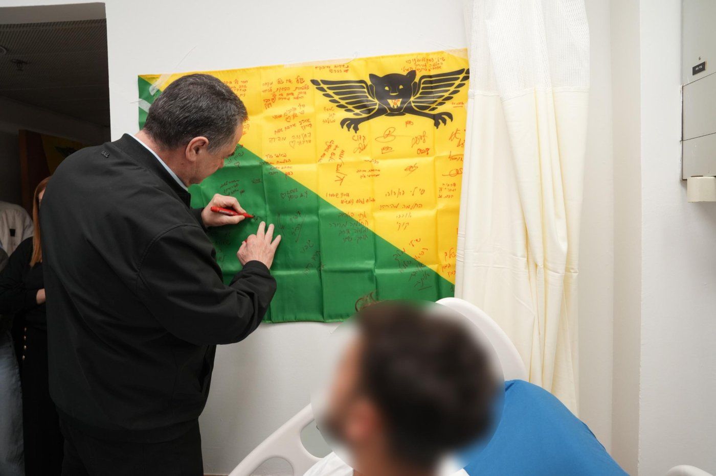 Israel Katz visits soldier wounded during fighting against hezbollah