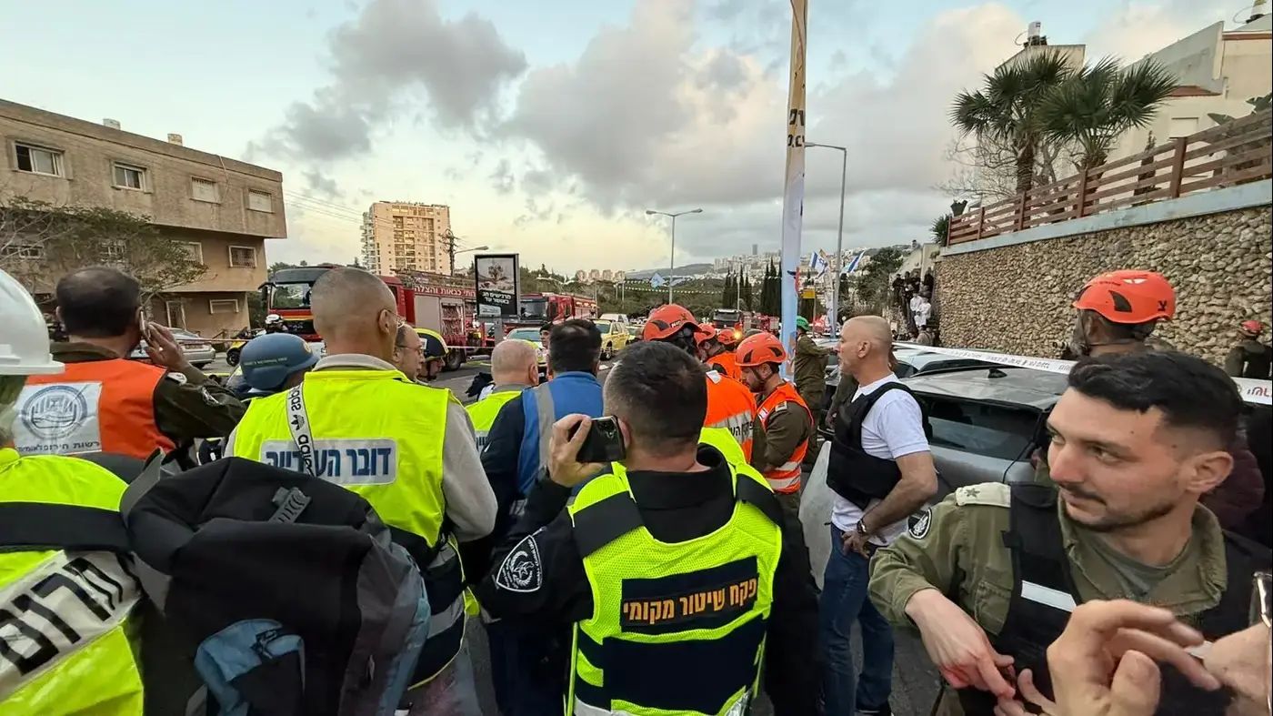 Direct Iranian missile hit in Haifa