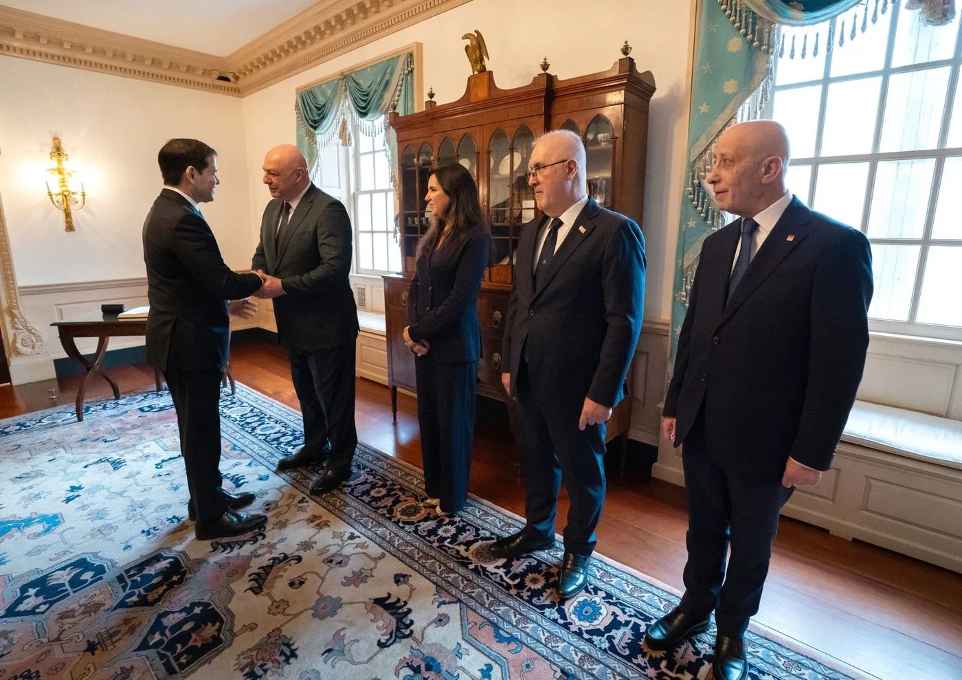 Secretary of State Marco Rubio meeting with Lebanese President Joseph Aoun