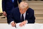 Trump signs MOU in Versailles