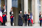 French President Emmanuel Macron hosted Sultan Haitham bin Tariq of Oman
