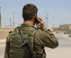 IDF soldier on the phone