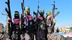 Hamas terrorists in Gaza