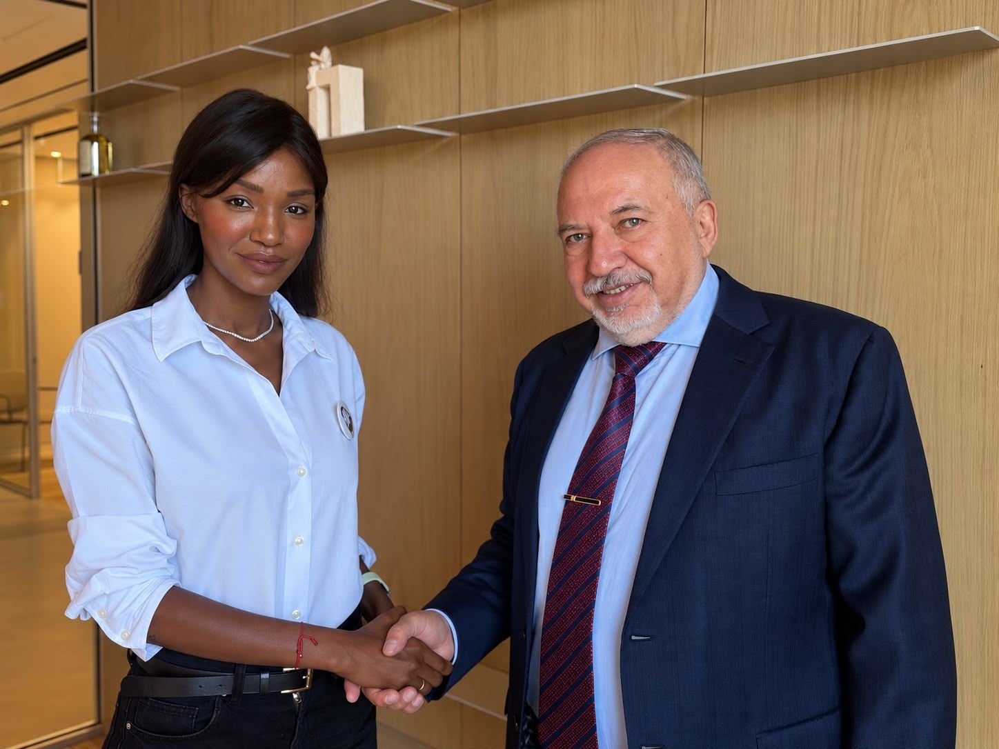 Titi Aynaw and Avigdor Liberman