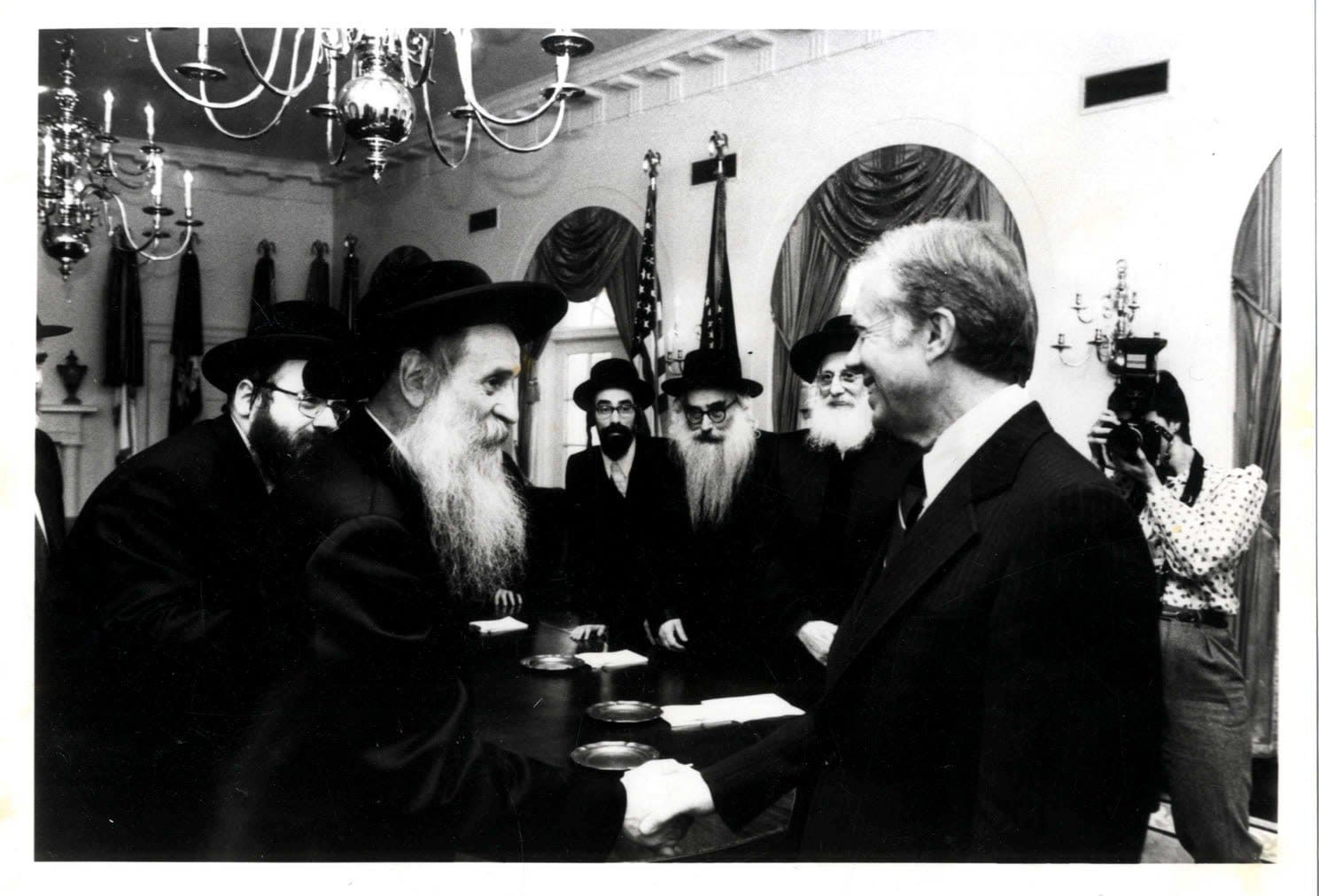 Admorim and rebbes visiting US president Carter