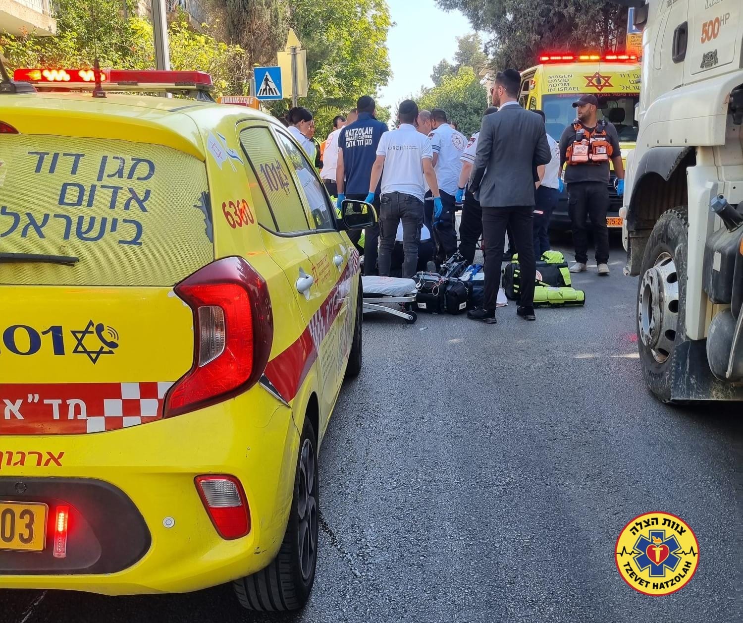 The scene of the accident