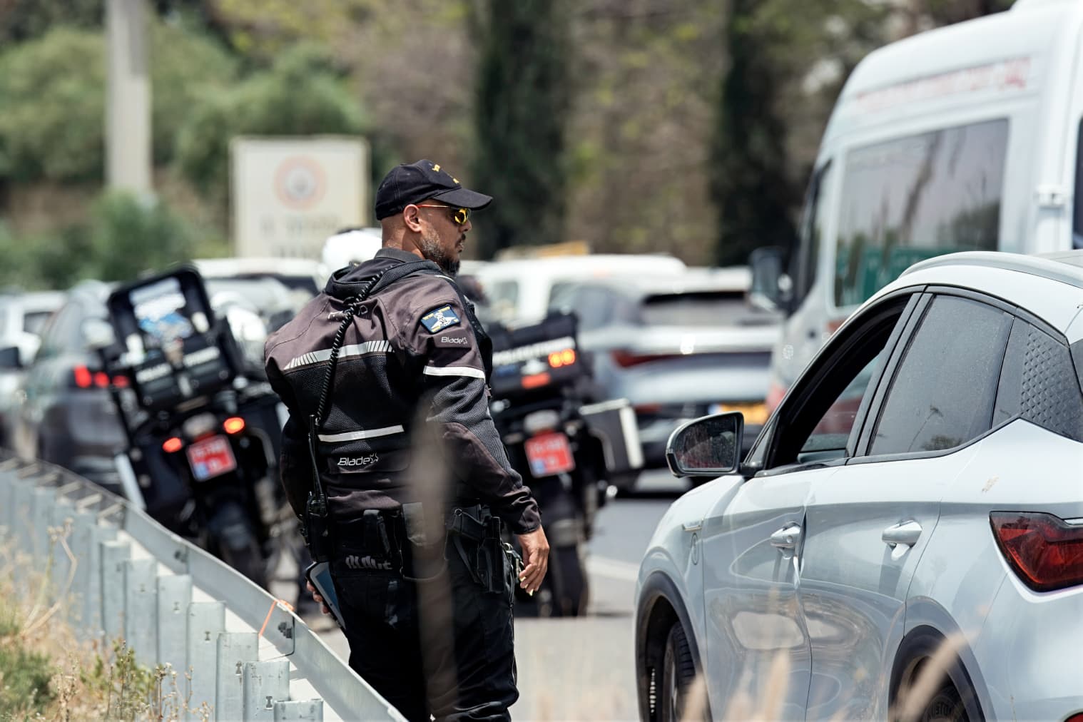 Police operation on central Israel roads