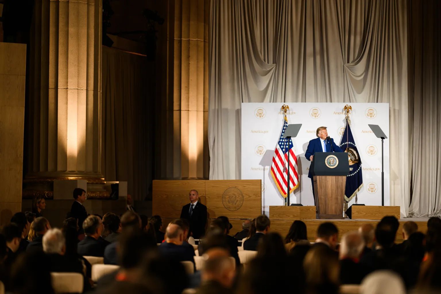 Trump speaking