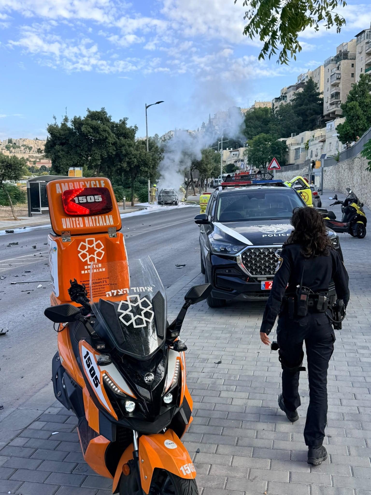 Forces at the scene this morning