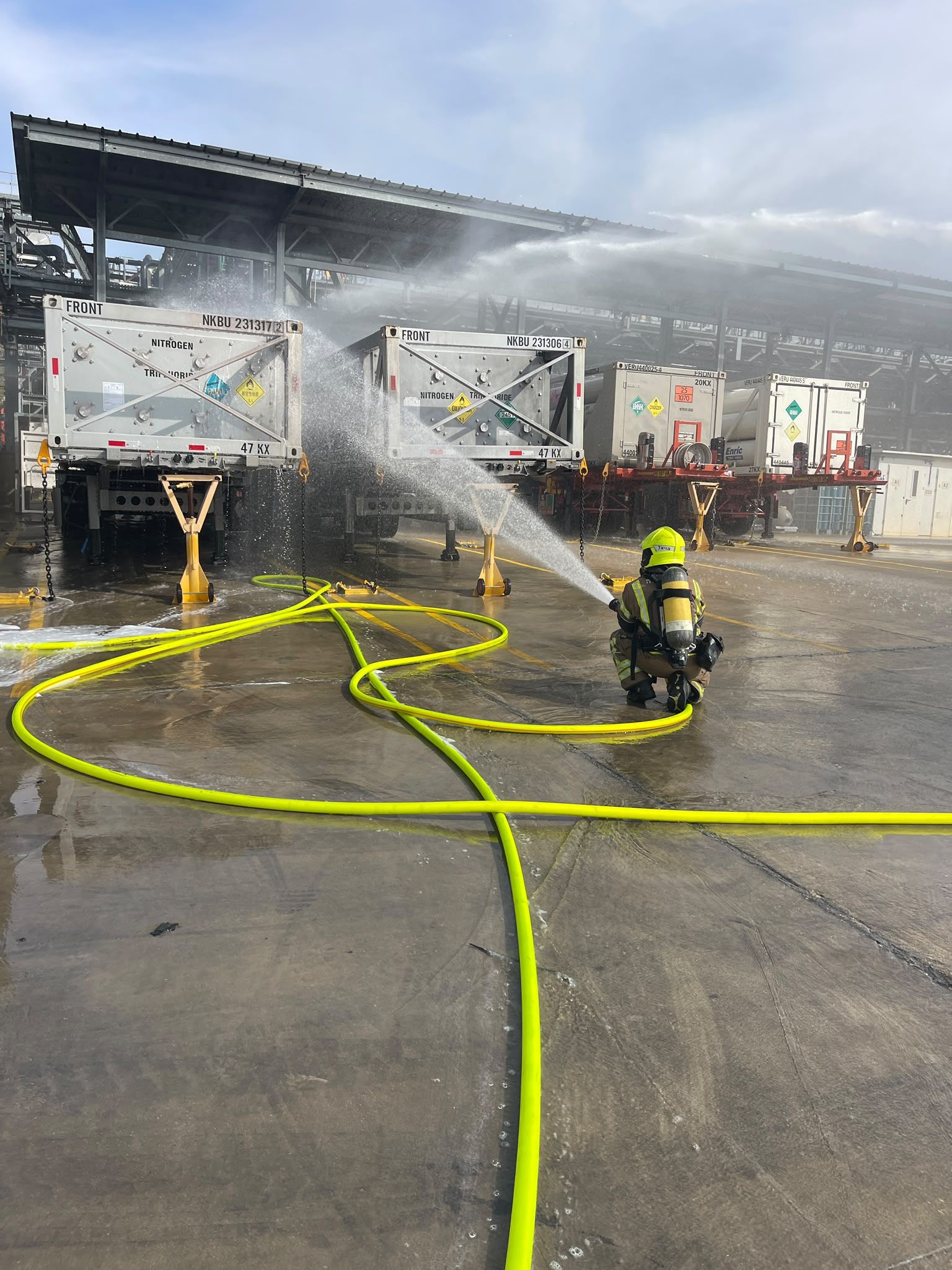 Footage from the scene