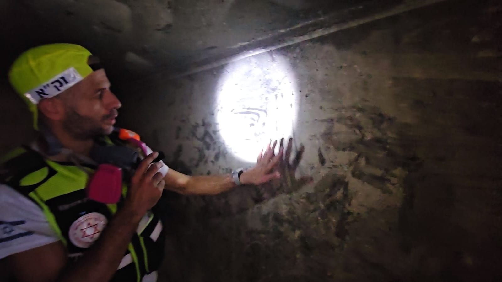Volunteer Yitzhak Eitach at the death shelter | Photo: ZAKA