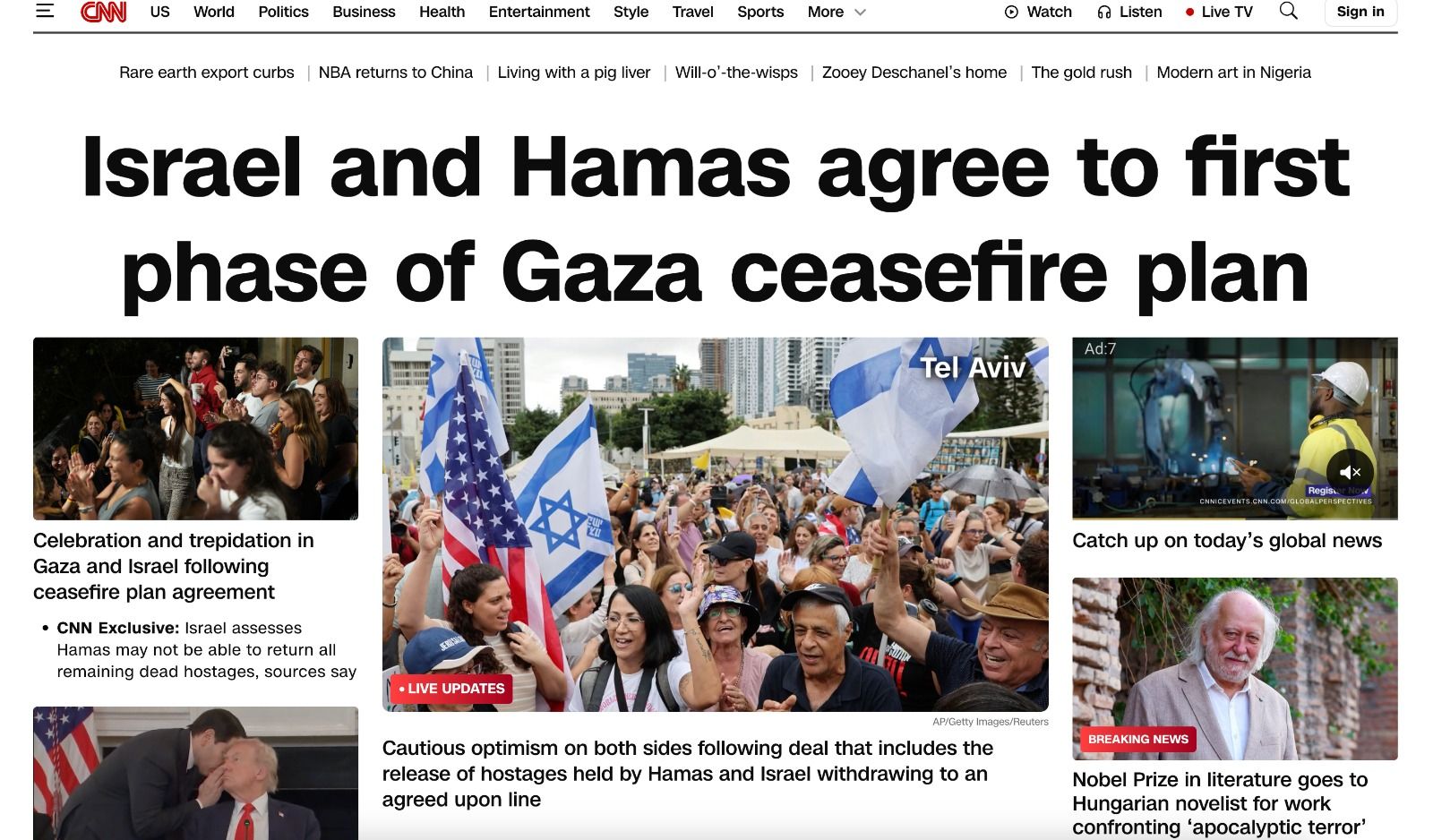 CNN's Front Page