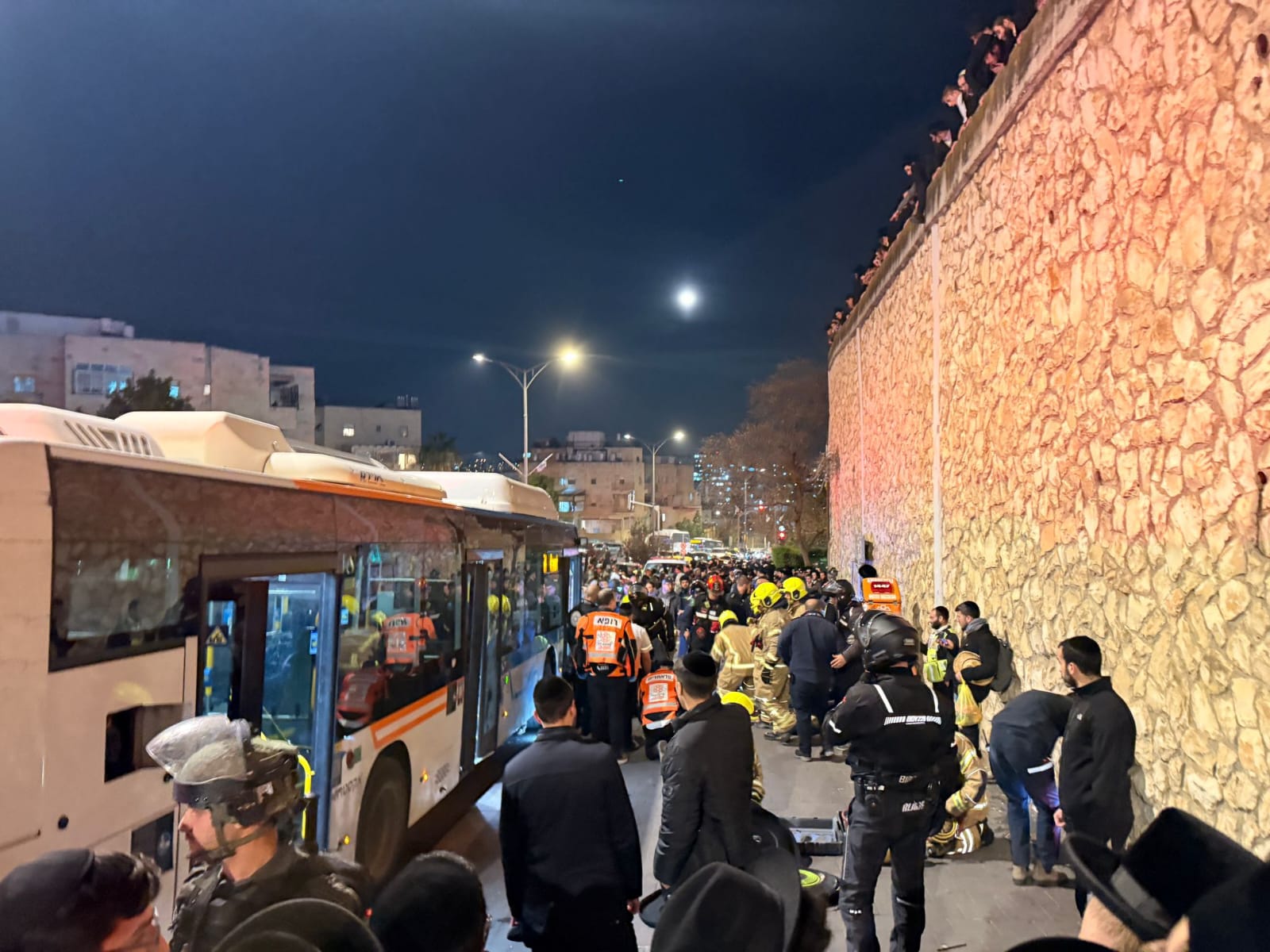 Scene of the bus incident