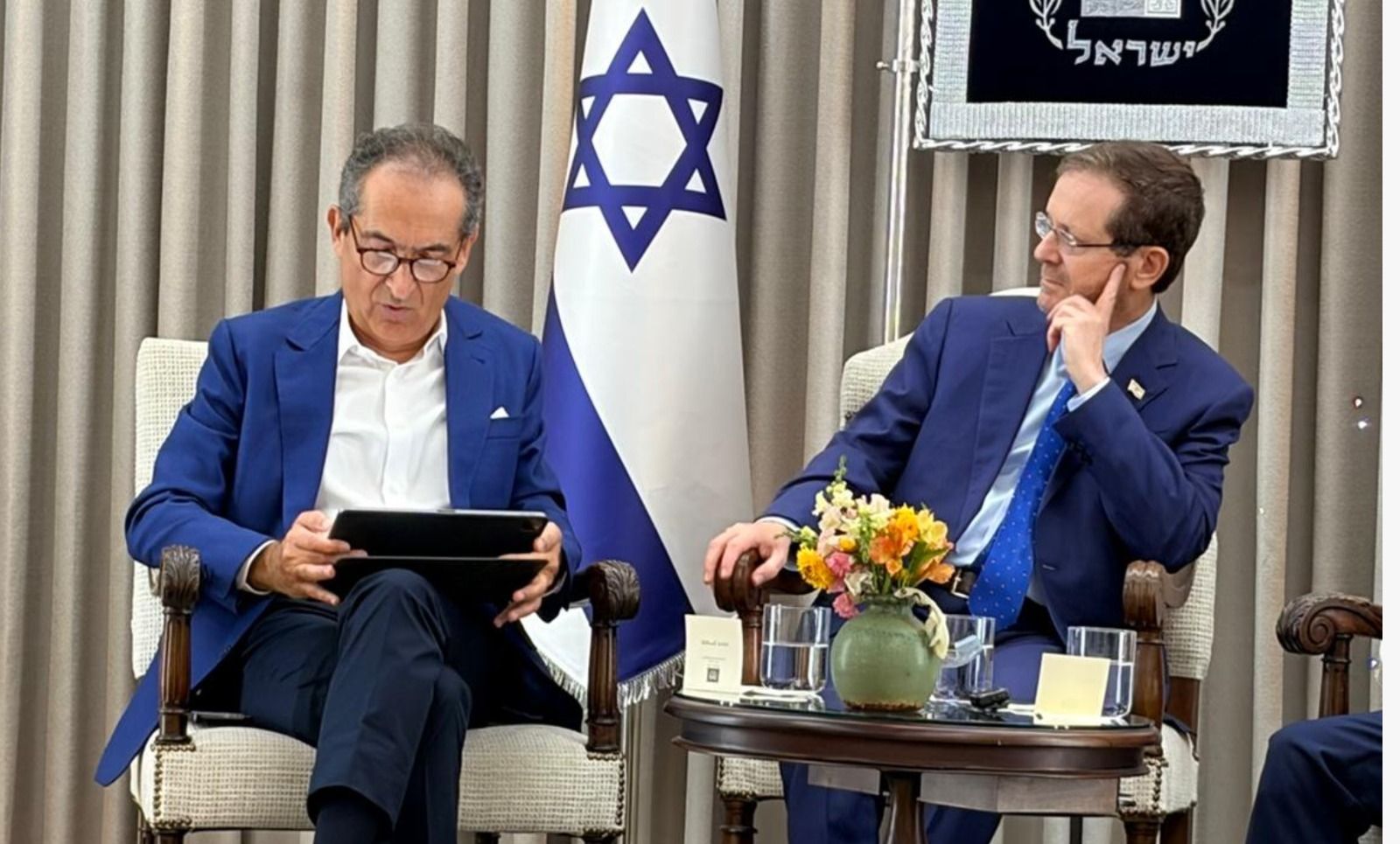 Philanthropist Patrick Drahi , President Herzog