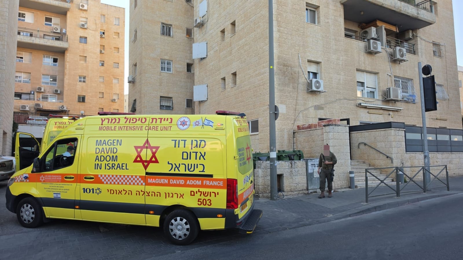 The scene in Jerusalem