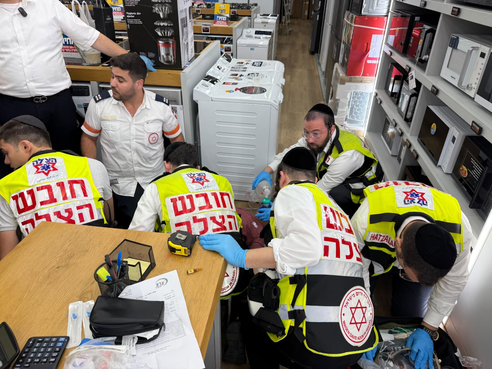 United Hatzalah at the scene of the incident 