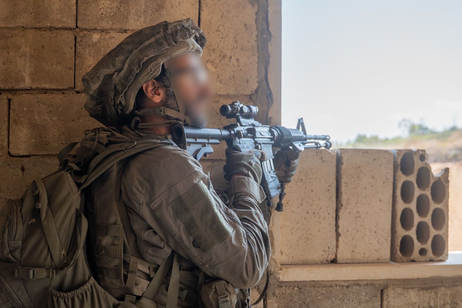 55th Brigade Combat Team forces operating in security zone