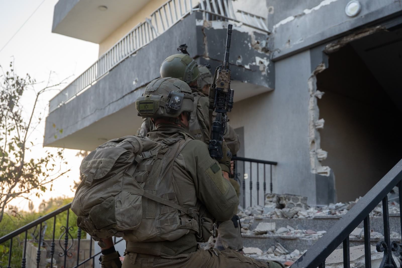 55th Brigade Combat Team forces operating in security zone