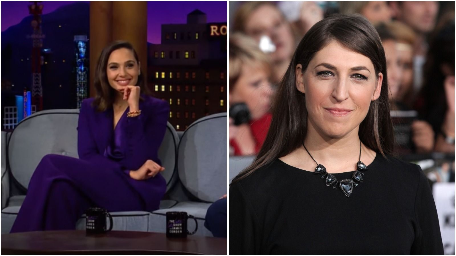 Actresses Mayim Bialik and Gal Gadot
