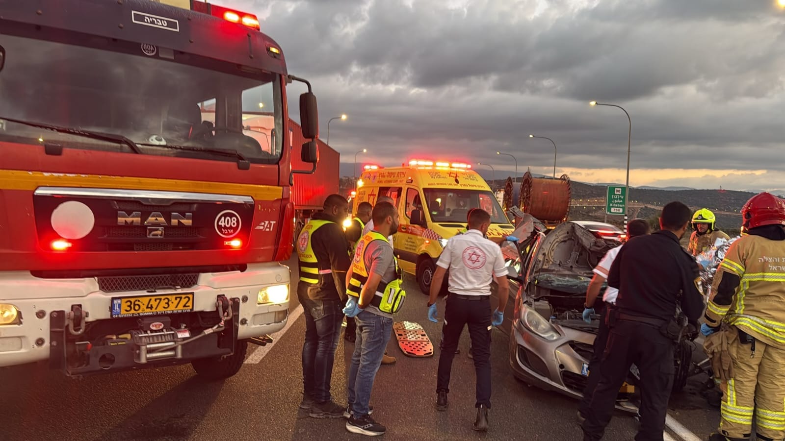 The scene of the fatal accident
Photo: MDA operational documentation