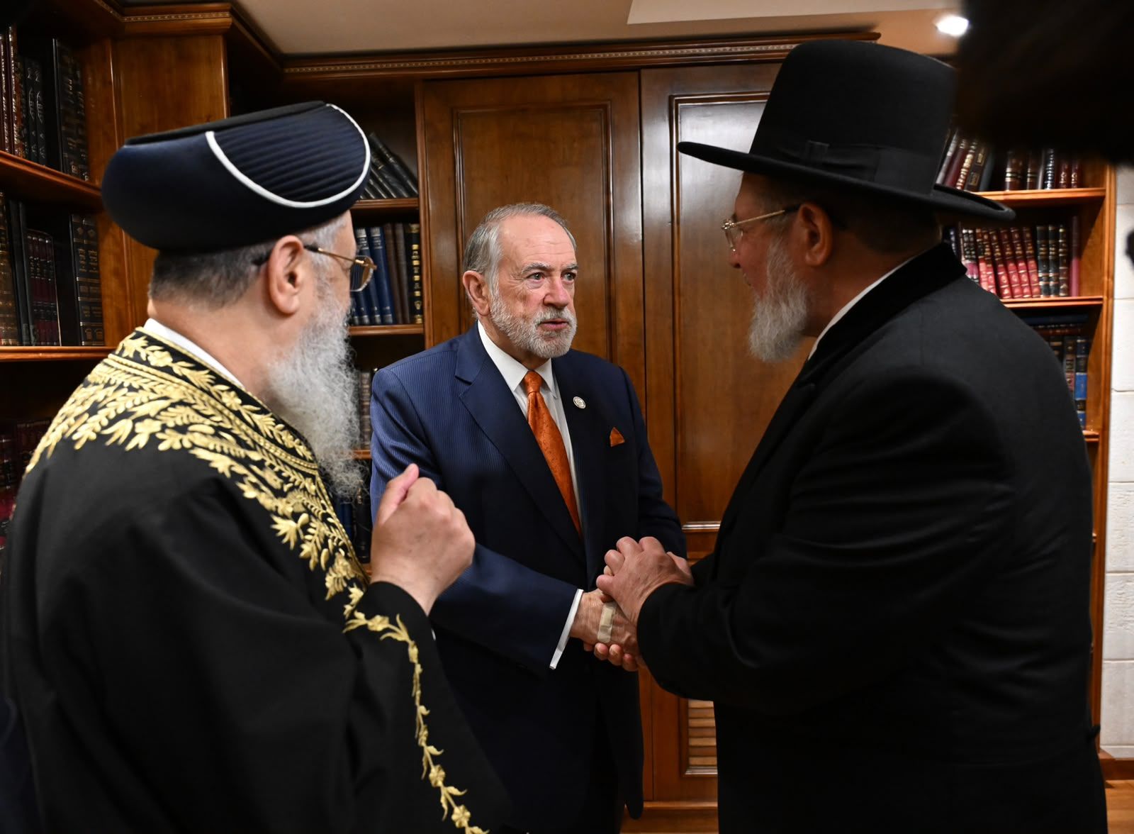 The ambassador with the Chief Rabbis
