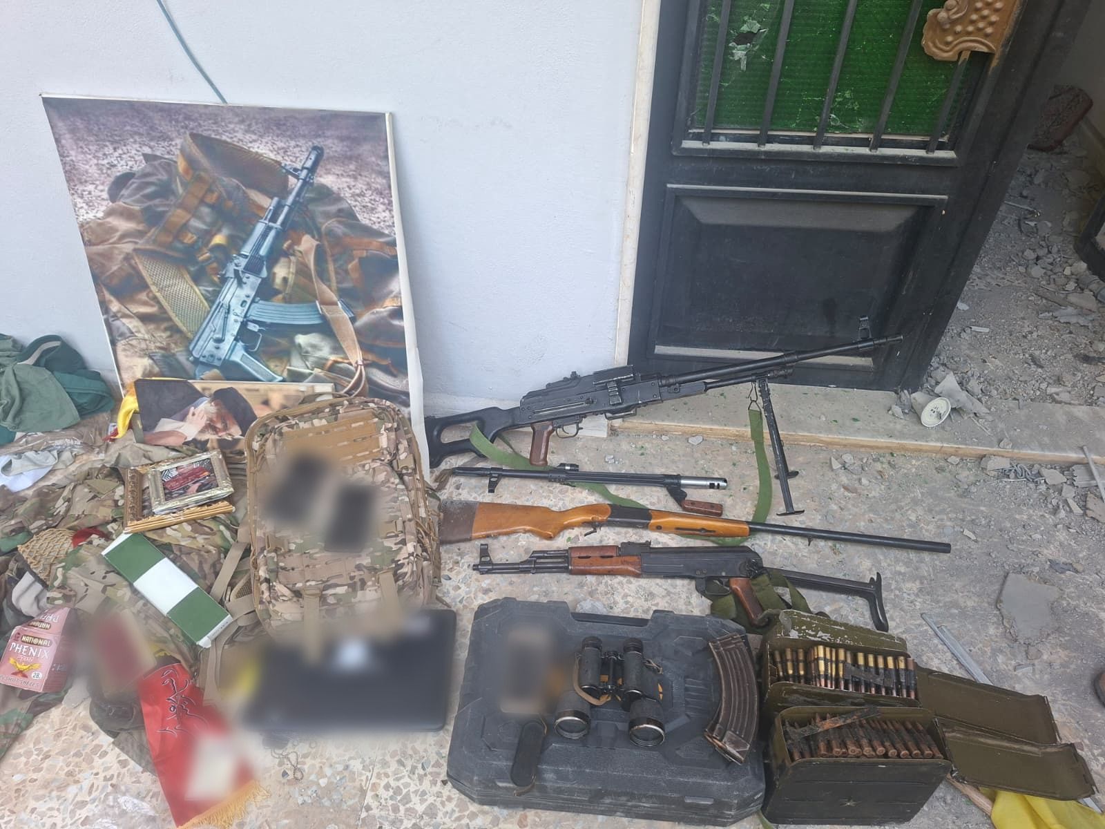Weapons uncovered in the security zone in southern Lebanon