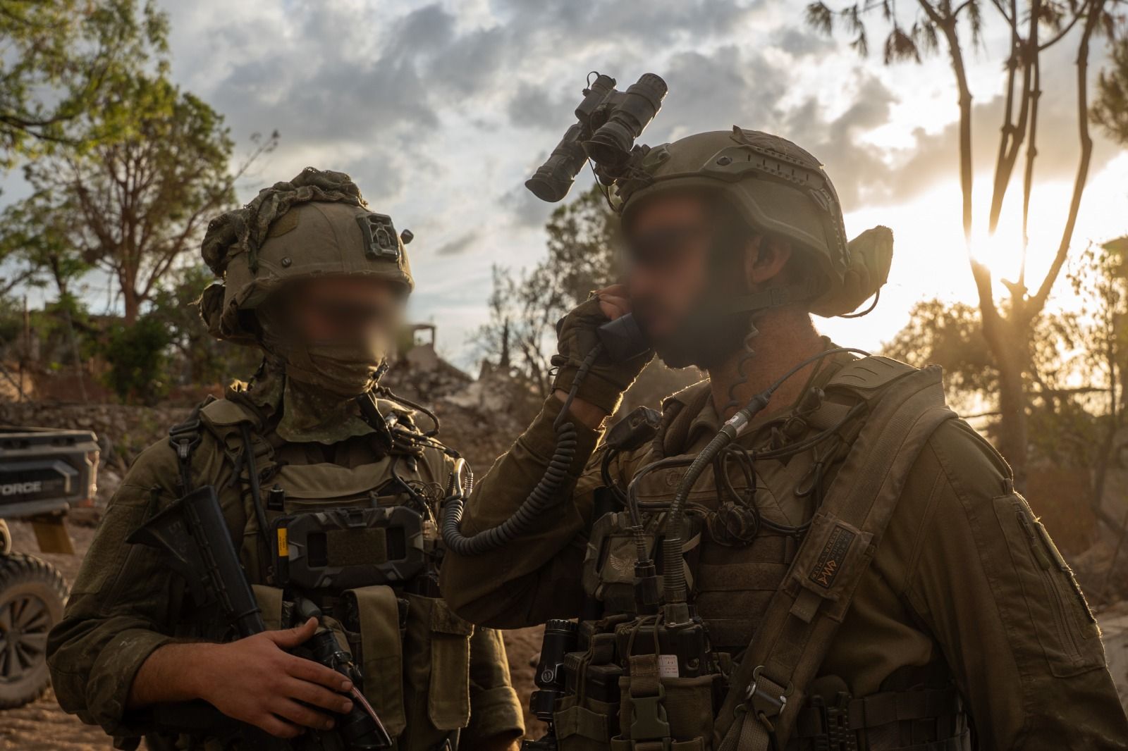 Division 91 forces operating in the security zone in southern Lebanon