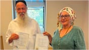Shuli and Michal Rand, after the get