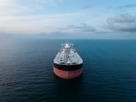 Ship on the Strait of Hormuz