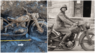 Nazi Soldiers' Skeletons Found on Motorcycle in Danube River