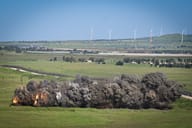 Explosion in the Golan. Archive.