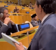 Danon Hands Starlink Device to Iranian Envoy After Netanyahu UN Speech