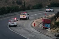 Ambulance in action. Illustration