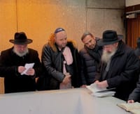 Ahmed al-Ahmed joined Rabbi Yehoram Ulman of Chabad of Bondi
