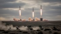 Missiles aimed at the sky