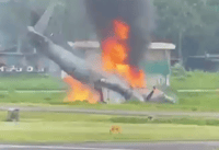AN-32 Plane Crashes at Jorhat Airbase