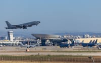 USAF planes at Ben Gurion airport