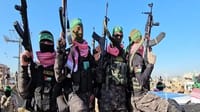 Hamas terrorists in Gaza