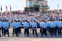 Pilots finishing their training for the Air Force