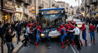 Spidermen in Jerusalem