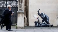 Artwork outside Banksy's